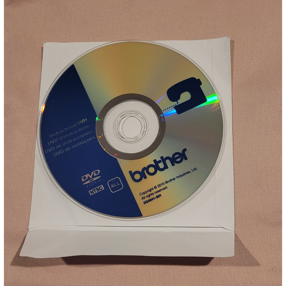Brother Instructional DVD Sewing Machine Operation Manual Video Disc XG4841-001
